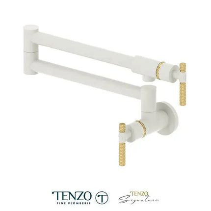 Tenzo Bellacio-C Wall Mount Pot Filler Lever Handles BE160-C - Plumbing Market