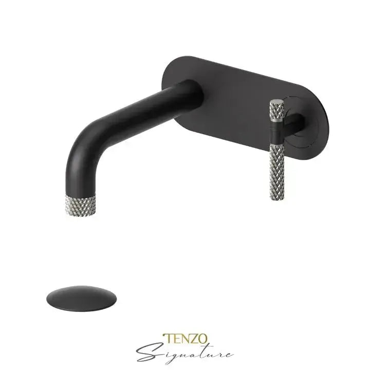 Tenzo Bellacio-C Wall Mounted Bathroom Faucet With Drain - Plumbing Market