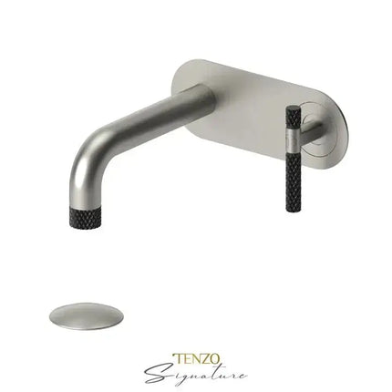 Tenzo Bellacio-C Wall Mounted Bathroom Faucet With Drain - Plumbing Market