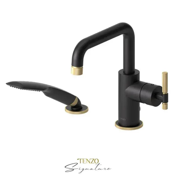 Tenzo Bellacio-F 2 Piece Deck Mount Tub Filler BE31-F - Plumbing Market