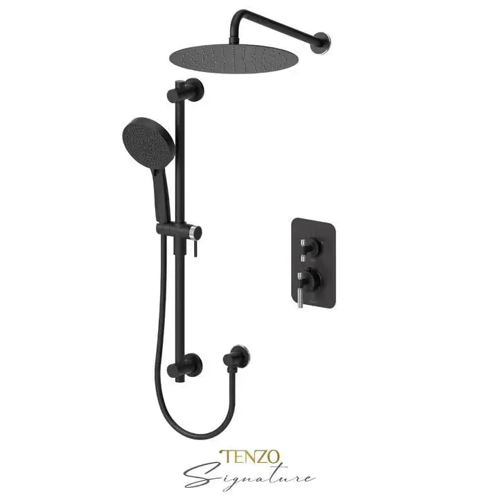 Tenzo Bellacio-F Pressure Balanced Shower Faucet 12" Shower Head - Plumbing Market