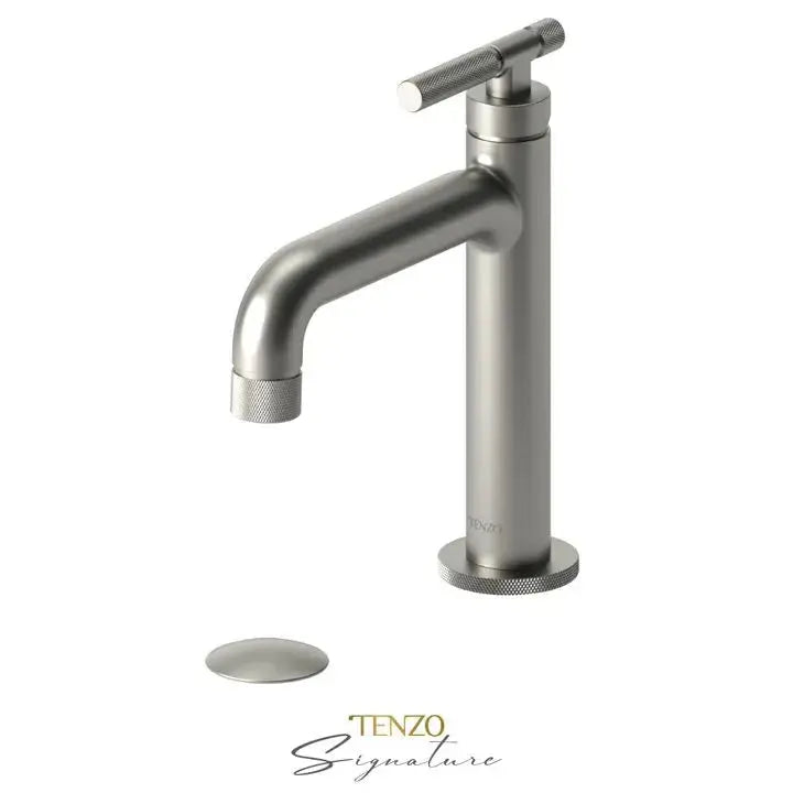 Tenzo Bellacio F Single Hole Bathroom Faucet With Drain BE11-F - Plumbing Market