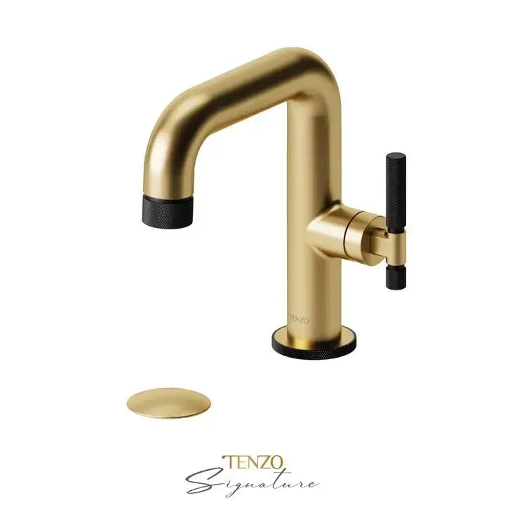Tenzo Bellacio F Single Hole Bathroom Faucet with Drain - Plumbing Market