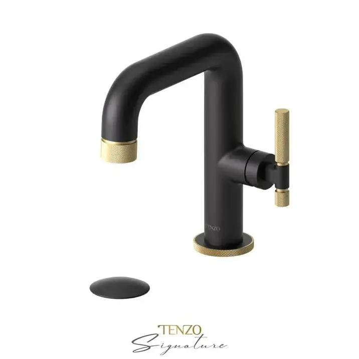 Tenzo Bellacio F Single Hole Bathroom Faucet with Drain - Plumbing Market