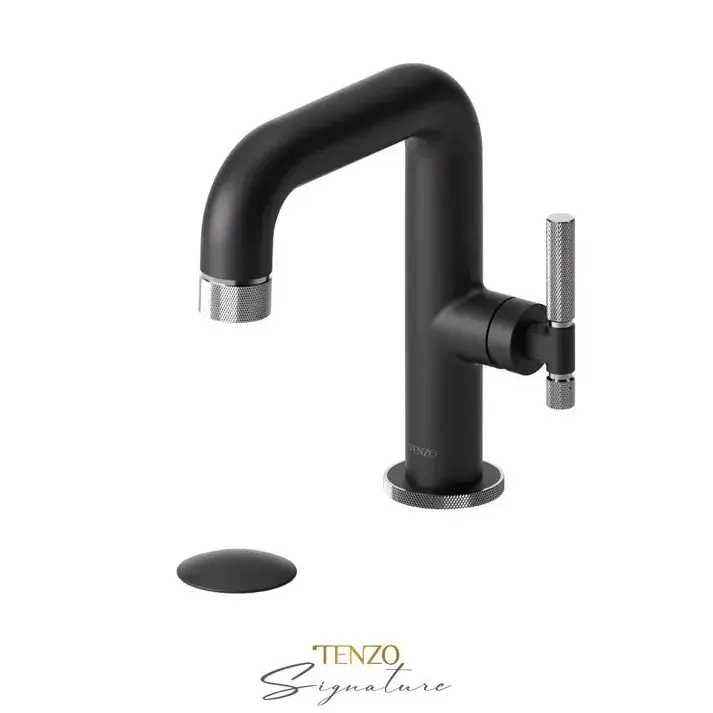 Tenzo Bellacio F Single Hole Bathroom Faucet with Drain - Plumbing Market