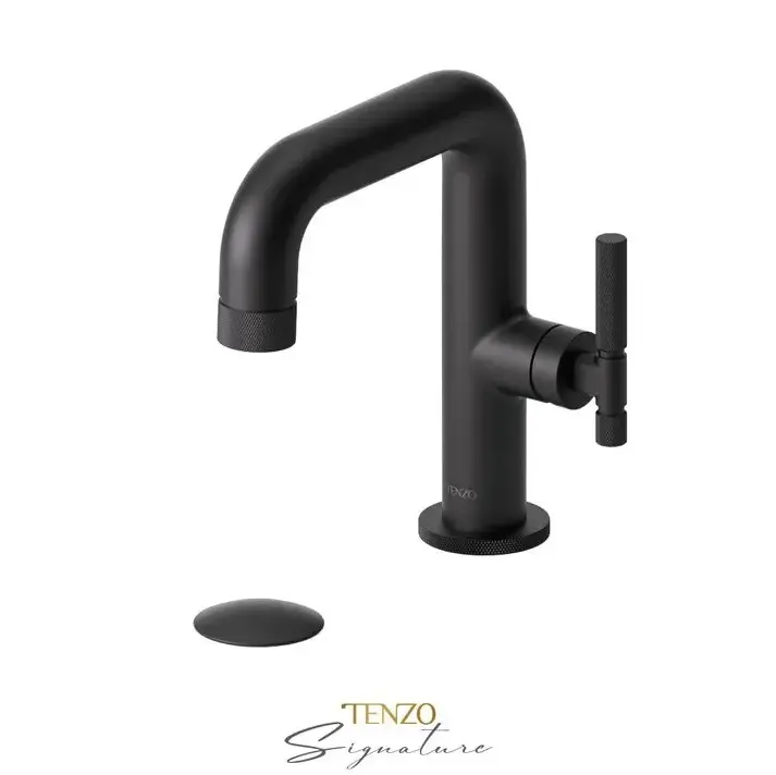 Tenzo Bellacio F Single Hole Bathroom Faucet with Drain - Plumbing Market