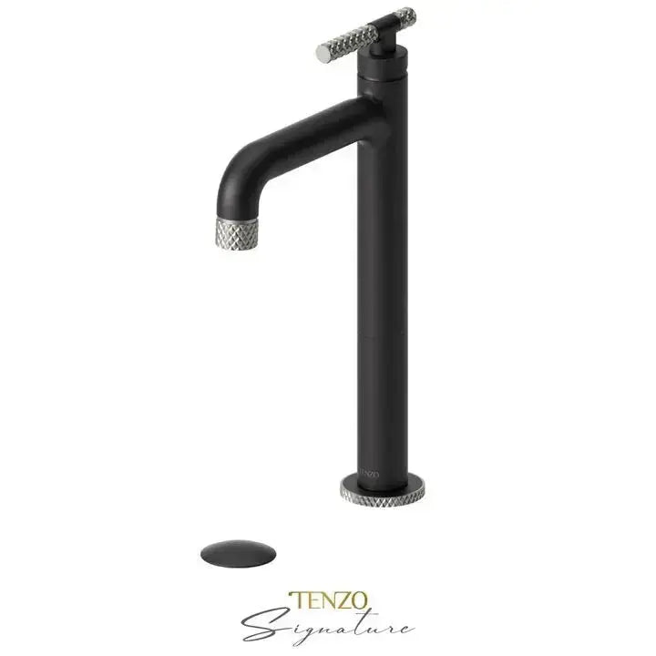 Tenzo Bellacio-C Tall Vessel Sink Bathroom Faucet With Drain - Plumbing Market