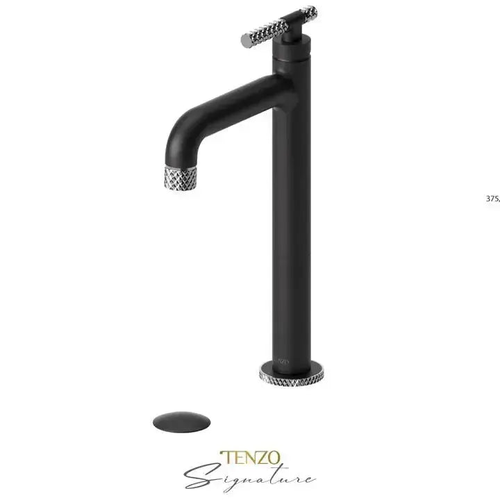 Tenzo Bellacio-C Tall Vessel Sink Bathroom Faucet With Drain - Plumbing Market