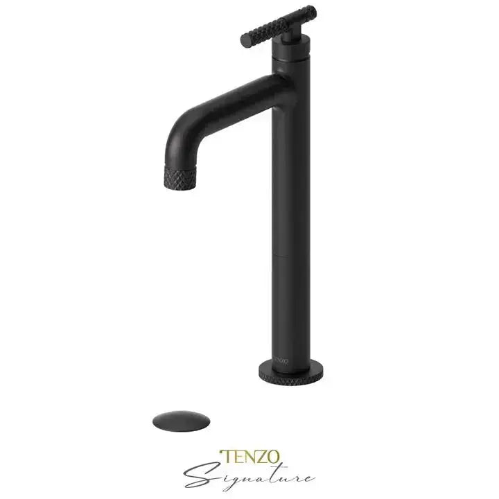 Tenzo Bellacio-C Tall Vessel Sink Bathroom Faucet With Drain - Plumbing Market