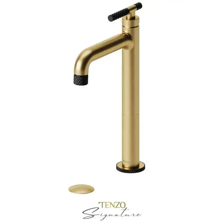 Tenzo Bellacio-C Tall Vessel Sink Bathroom Faucet With Drain - Plumbing Market