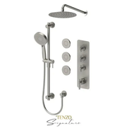 Tenzo Bellacio-F Thermostatic 3 Function Shower Faucet with Body Jets - Plumbing Market