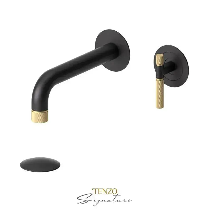 Tenzo Bellacio-F Wall Mount Bathroom Faucet With Drain - Plumbing Market