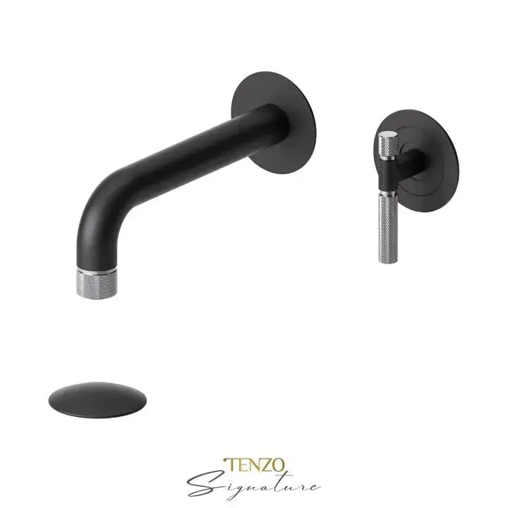 Tenzo Bellacio-F Wall Mount Bathroom Faucet With Drain - Plumbing Market