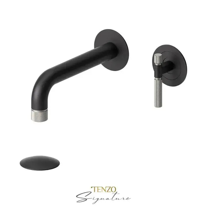 Tenzo Bellacio-F Wall Mount Bathroom Faucet With Drain - Plumbing Market