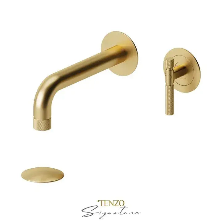 Tenzo Bellacio-F Wall Mount Bathroom Faucet With Drain - Plumbing Market