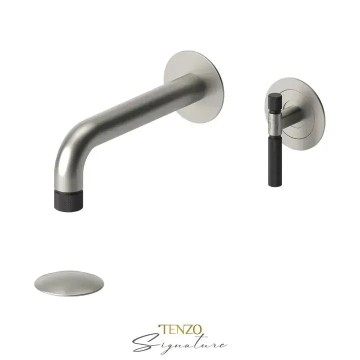 Tenzo Bellacio-F Wall Mount Bathroom Faucet With Drain - Plumbing Market