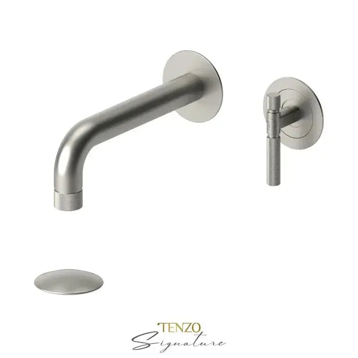 Tenzo Bellacio-F Wall Mount Bathroom Faucet With Drain - Plumbing Market