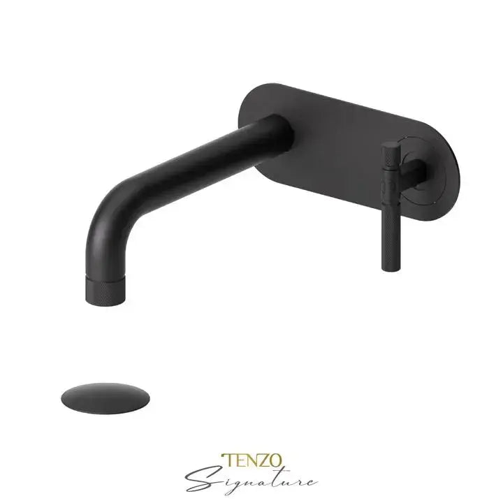 Tenzo Bellacio-F Wall Mounted Bathroom Faucet With Drain - Plumbing Market