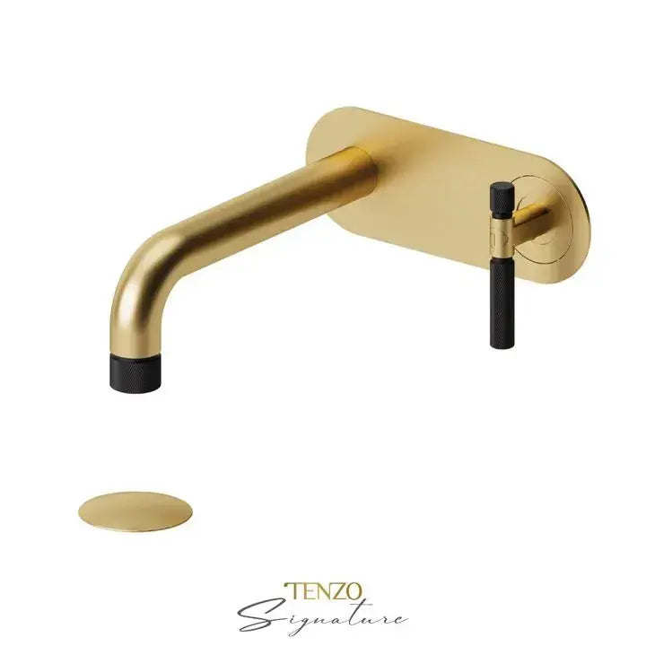 Tenzo Bellacio-F Wall Mounted Bathroom Faucet With Drain - Plumbing Market