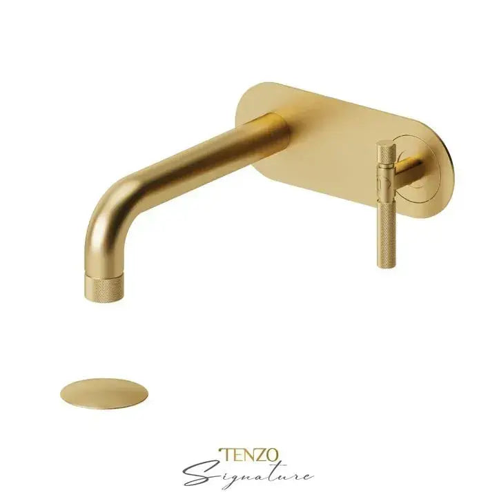 Tenzo Bellacio-F Wall Mounted Bathroom Faucet With Drain - Plumbing Market
