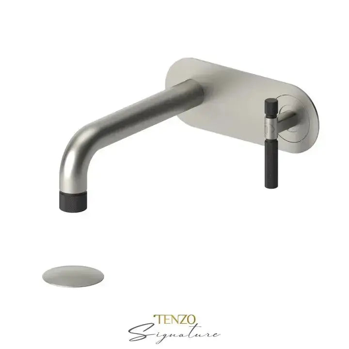 Tenzo Bellacio-F Wall Mounted Bathroom Faucet With Drain - Plumbing Market