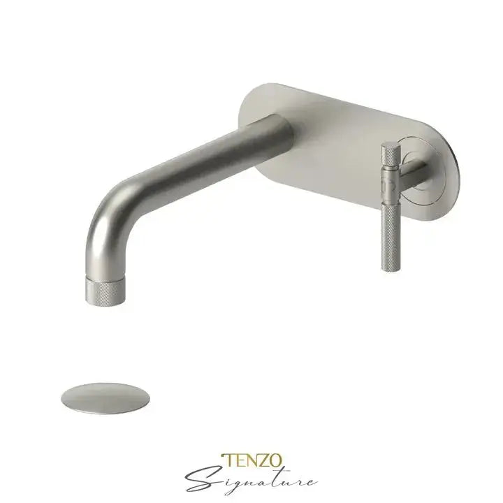 Tenzo Bellacio-F Wall Mounted Bathroom Faucet With Drain - Plumbing Market