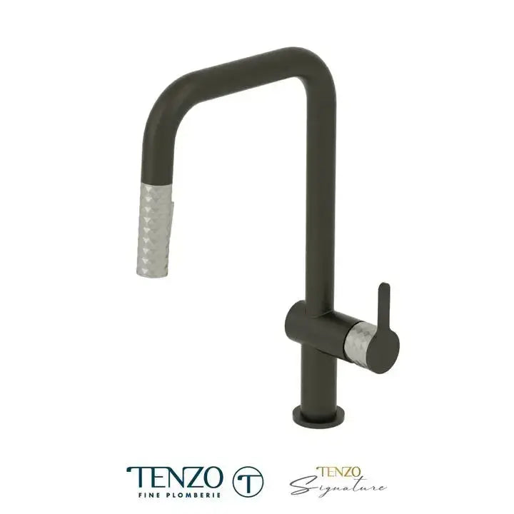 Tenzo CALOZY U-Spout Kitchen Faucet With Pull Out Spray - Plumbing Market