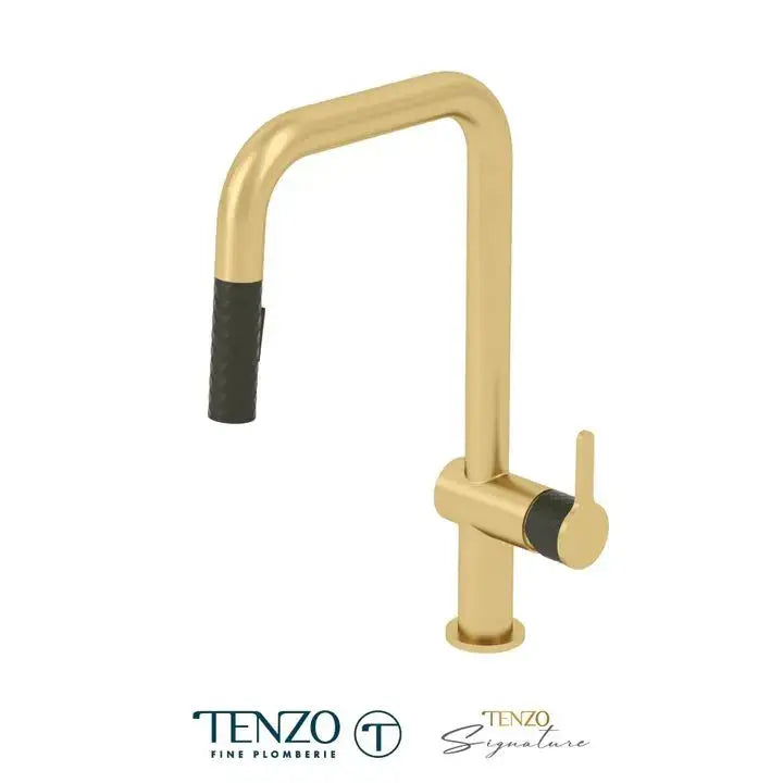 Tenzo CALOZY U-Spout Kitchen Faucet With Pull Out Spray - Plumbing Market