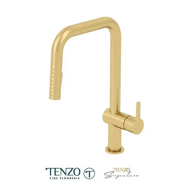 Tenzo CALOZY U-Spout Kitchen Faucet With Pull Out Spray - Plumbing Market