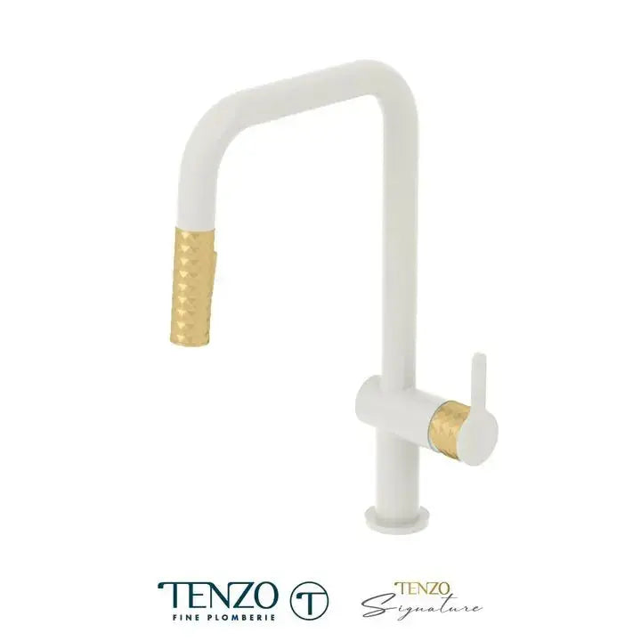 Tenzo CALOZY U-Spout Kitchen Faucet With Pull Out Spray - Plumbing Market
