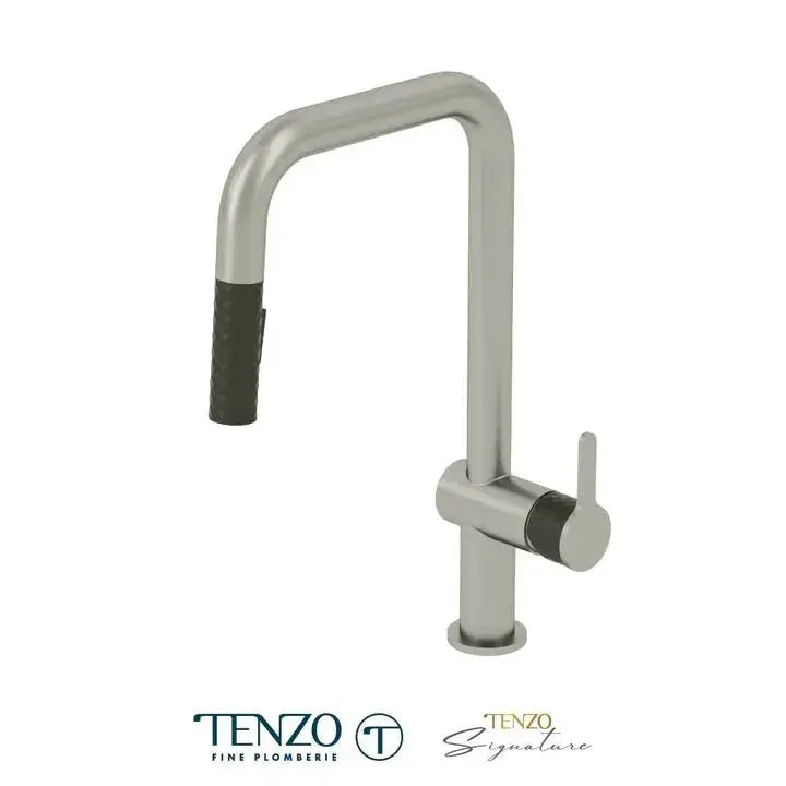 Tenzo CALOZY U-Spout Kitchen Faucet With Pull Out Spray - Plumbing Market