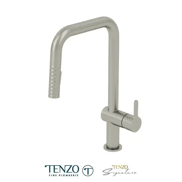 Tenzo CALOZY U-Spout Kitchen Faucet With Pull Out Spray - Plumbing Market