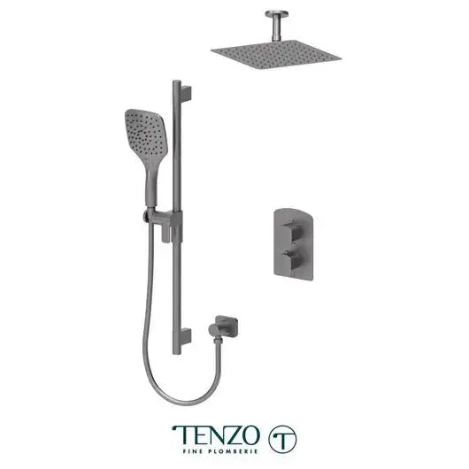 Tenzo Delano 2 Function Shower Faucet with 10 Inch Ceiling Mounted Shower Head - DET32-21131