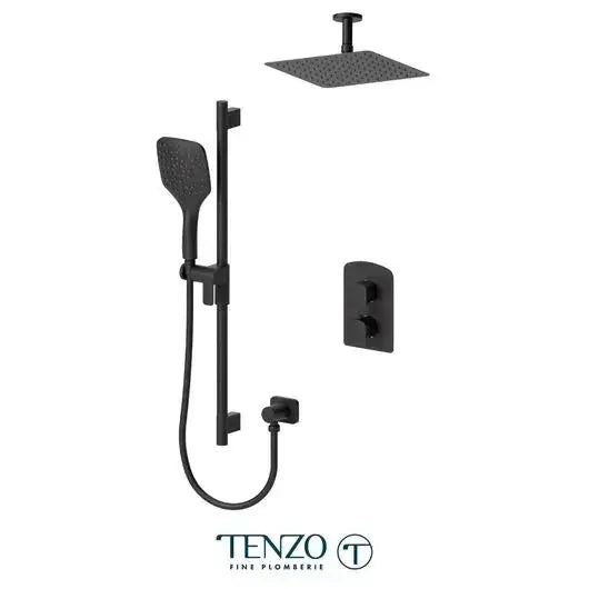 Tenzo Delano 2 Function Shower Faucet with 10 Inch Ceiling Mounted Shower Head - DET32-21131