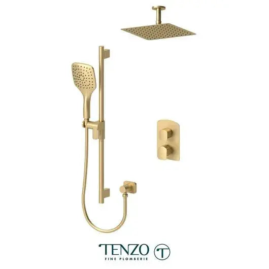 Tenzo Delano 2 Function Shower Kit with 10 Inch Ceiling Mounted Shower Head - DEPB32-21131