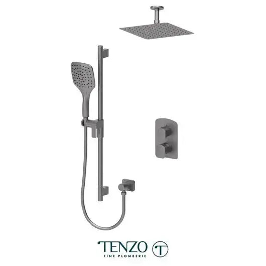 Tenzo Delano 2 Function Shower Kit with 10 Inch Ceiling Mounted Shower Head - DEPB32-21131