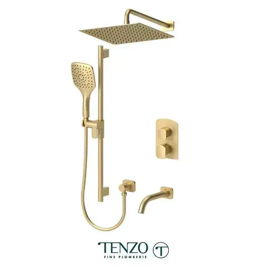 Tenzo Delano 3 Function Pressure Balanced Shower System with 12 Inch Wall Mounted Head - DEPB33-501125