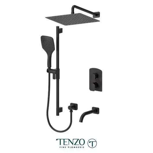 Tenzo Delano 3 Function Pressure Balanced Shower System with 12 Inch Wall Mounted Head - DEPB33-501125