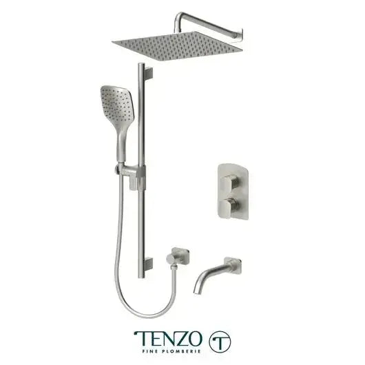Tenzo Delano 3 Function Pressure Balanced Shower System with 12 Inch Wall Mounted Head - DEPB33-501125