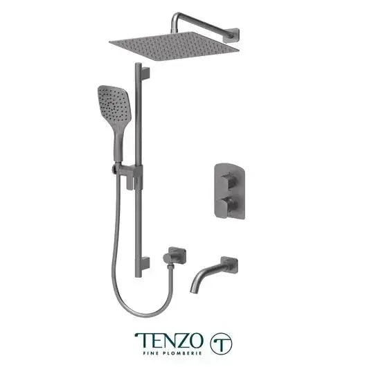 Tenzo Delano 3 Function Pressure Balanced Shower System with 12 Inch Wall Mounted Head - DEPB33-501125