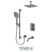 Tenzo Delano 3 Functions Shower Faucet with Ceiling Mount 10 Inch Shower Head DEPB33-511315
