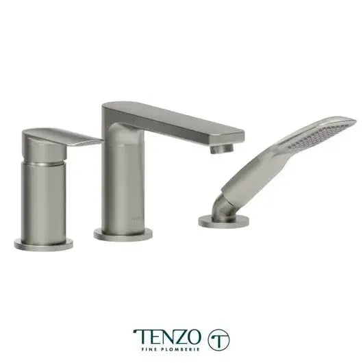 Tenzo Delano 3 Pieces Pressure Balanced Deck Mount Tub Filler - DE35-PB