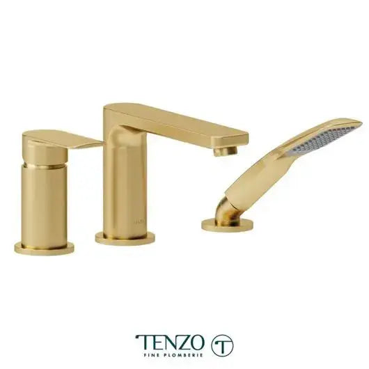Tenzo Delano 3 Pieces Pressure Balanced Deck Mount Tub Filler - DE35-PB