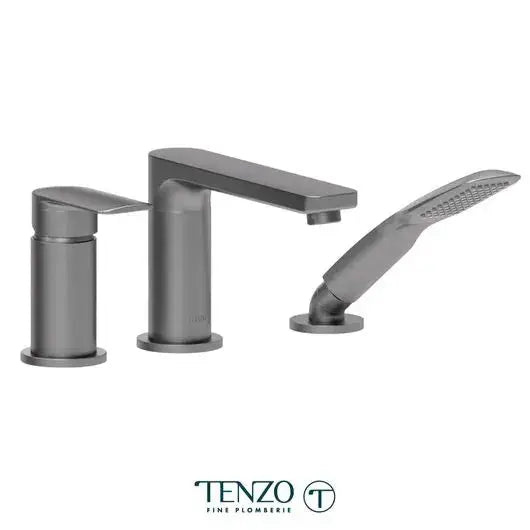 Tenzo Delano 3 Pieces Pressure Balanced Deck Mount Tub Filler - DE35-PB
