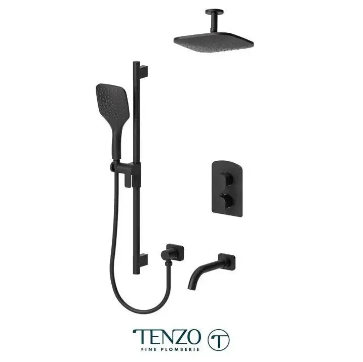 Tenzo Delano Ceiling Mount Shower kit 3 functions DET33-511345 - Plumbing Market