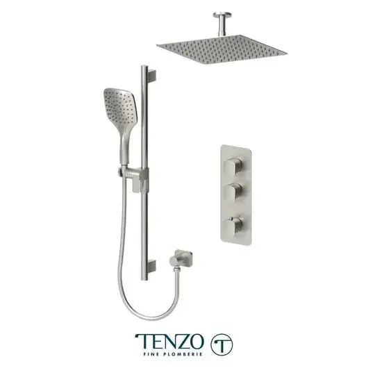 Tenzo Delano Extenza 2 Function Shower Faucet with 12 Inch Head Ceiling Mounted - DET42-21132