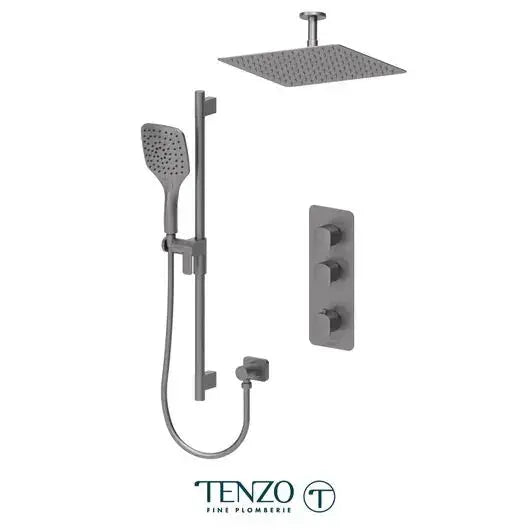 Tenzo Delano Extenza 2 Function Shower Faucet with 12 Inch Head Ceiling Mounted - DET42-21132