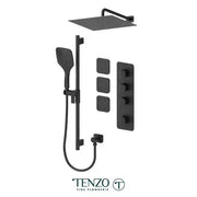 Tenzo Delano Extenza 3 Function Shower Faucet with 12 Inch Head and Body Jets - DET43-571112