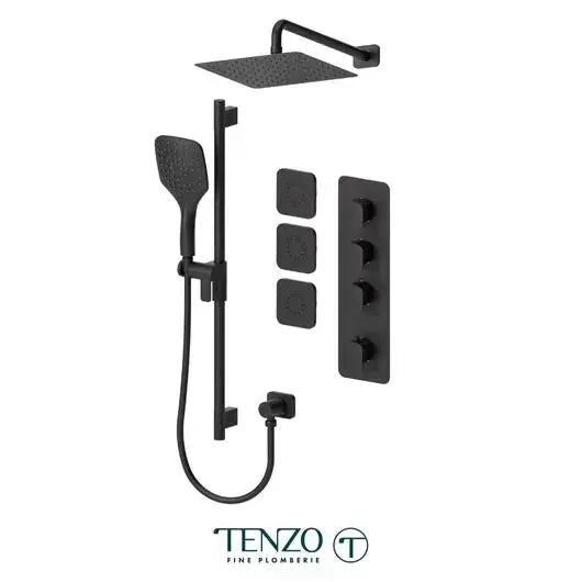 Tenzo Delano Extenza Shower kit 3 Function with Body Jets and 10 Inch Shower head - DET43-571168
