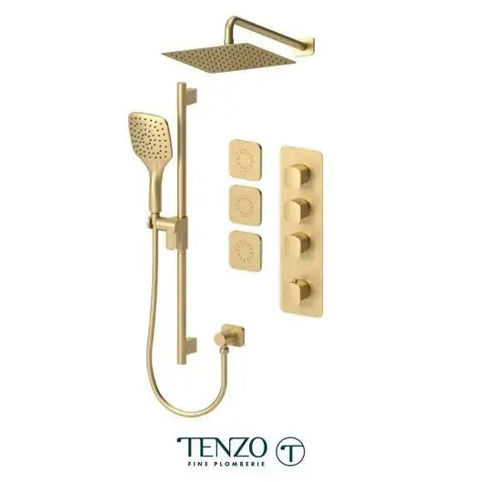 Tenzo Delano Extenza Shower kit 3 Function with Body Jets and 10 Inch Shower head - DET43-571168